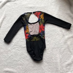 Eleve brand leotard with flower print back